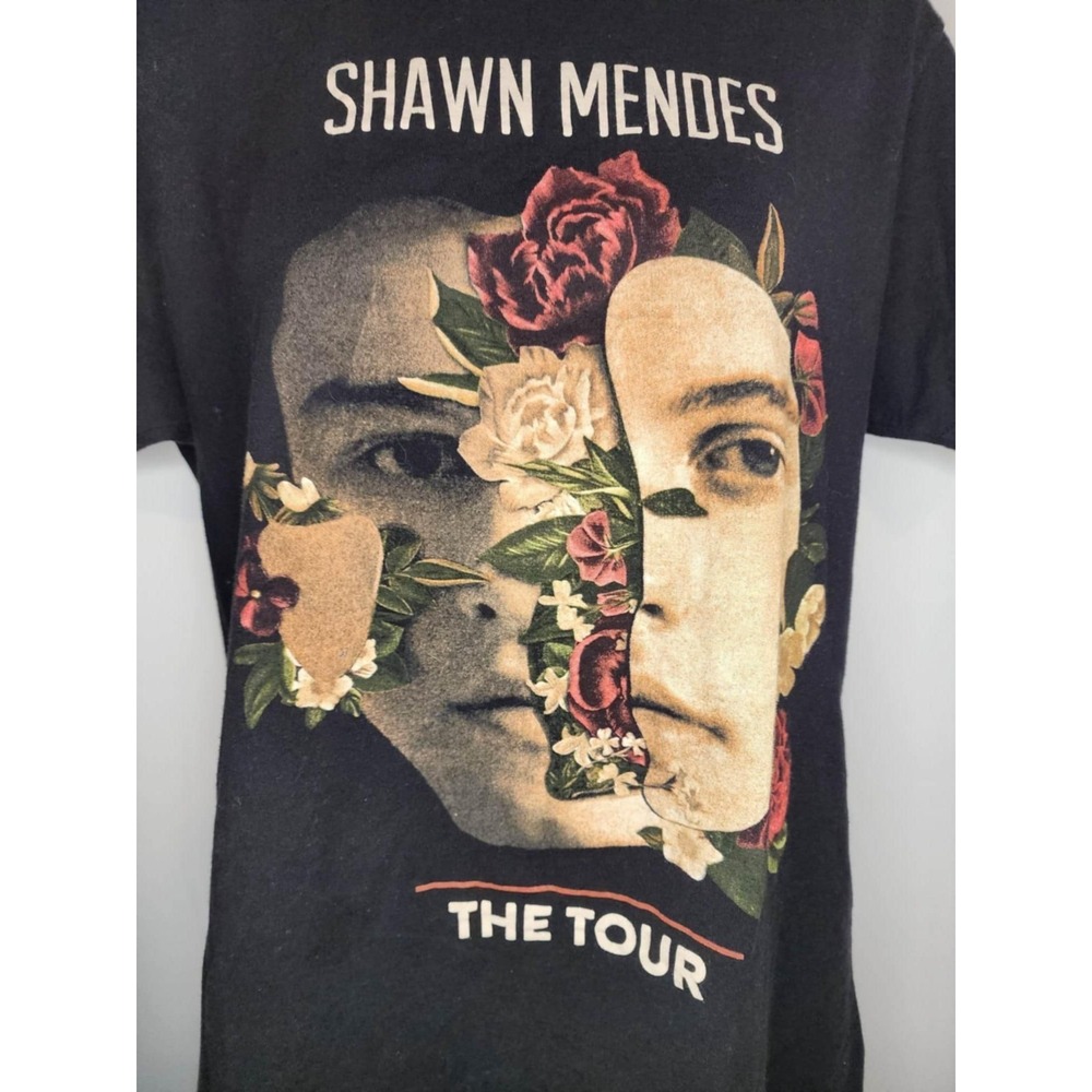 shawn mendes the tour shirt music concert abstract size M black